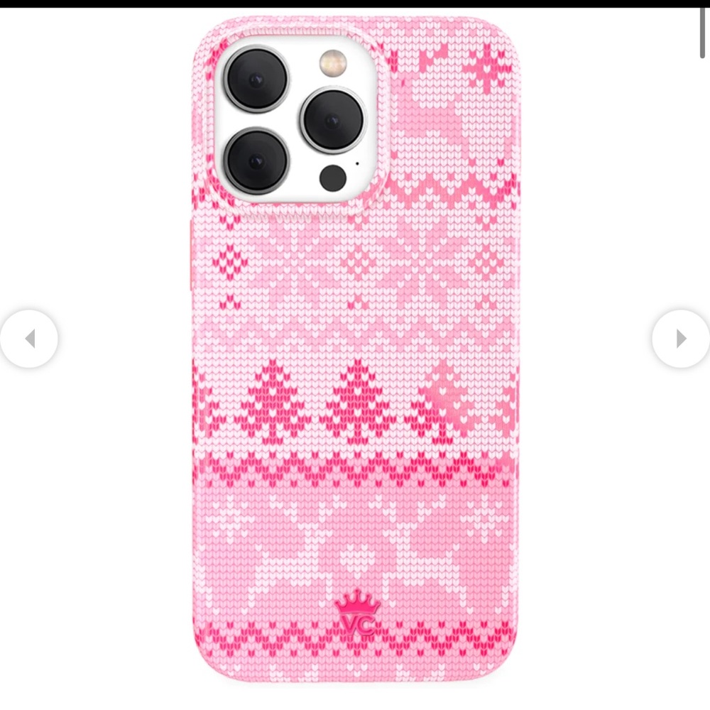 NWT Pink Limited Velvet Caviar Iphone 13/14 PRO MAX Case w/ matching ring/stand